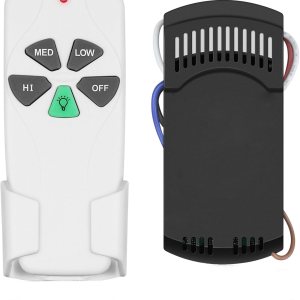 Kit de control remoto universal para ventilador de techo Hampton Bay Hunter Honeywell Allen+Roth Kichler Litex, luz de encendidoapagado y control de Kit de control remoto universal para ventilador de techo Hampton Bay Hunter Honeywell Allen+Roth Kichler Litex, luz de encendidoapagado y control de