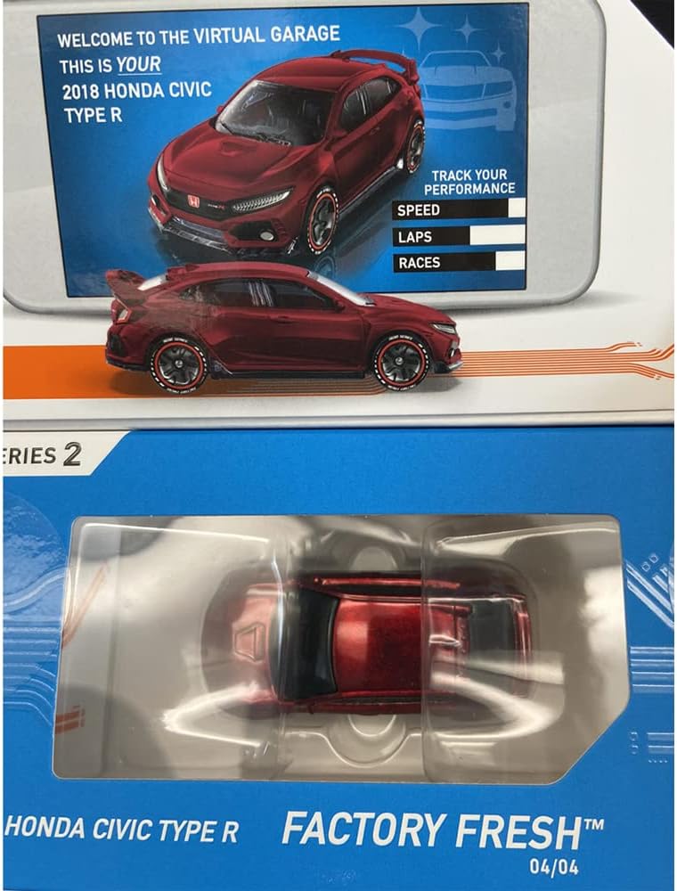 Hot Wheels id – Honda Civic Type R 2018  HBF95  Limited Run Collectible  Vehículo fundido a presión único identificable