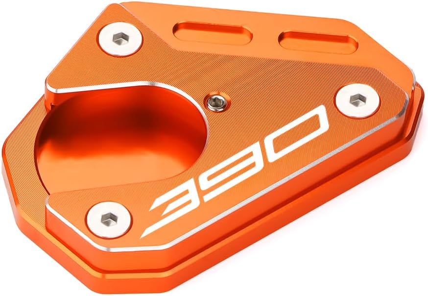 Placa de extensión de soporte lateral de motocicleta compatible con KTM 390 Duke 2011-2023 390 RC 2014-2023  Soporte de almohadilla de pie 390duke