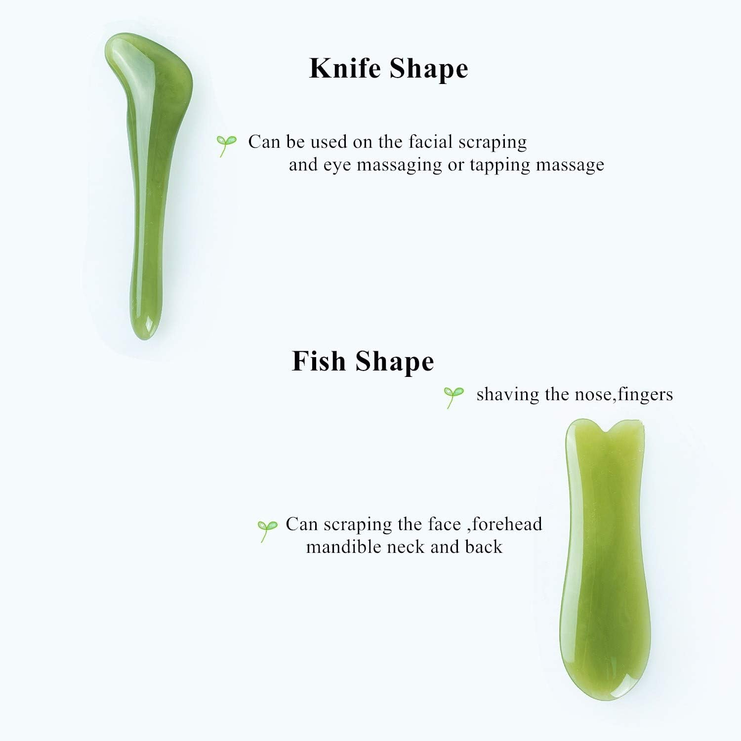 7 herramientas de masaje Gua Sha, herramienta de masaje GuaSha de resina natural, juego de herramientas de masaje para liberación de cara, espalda y