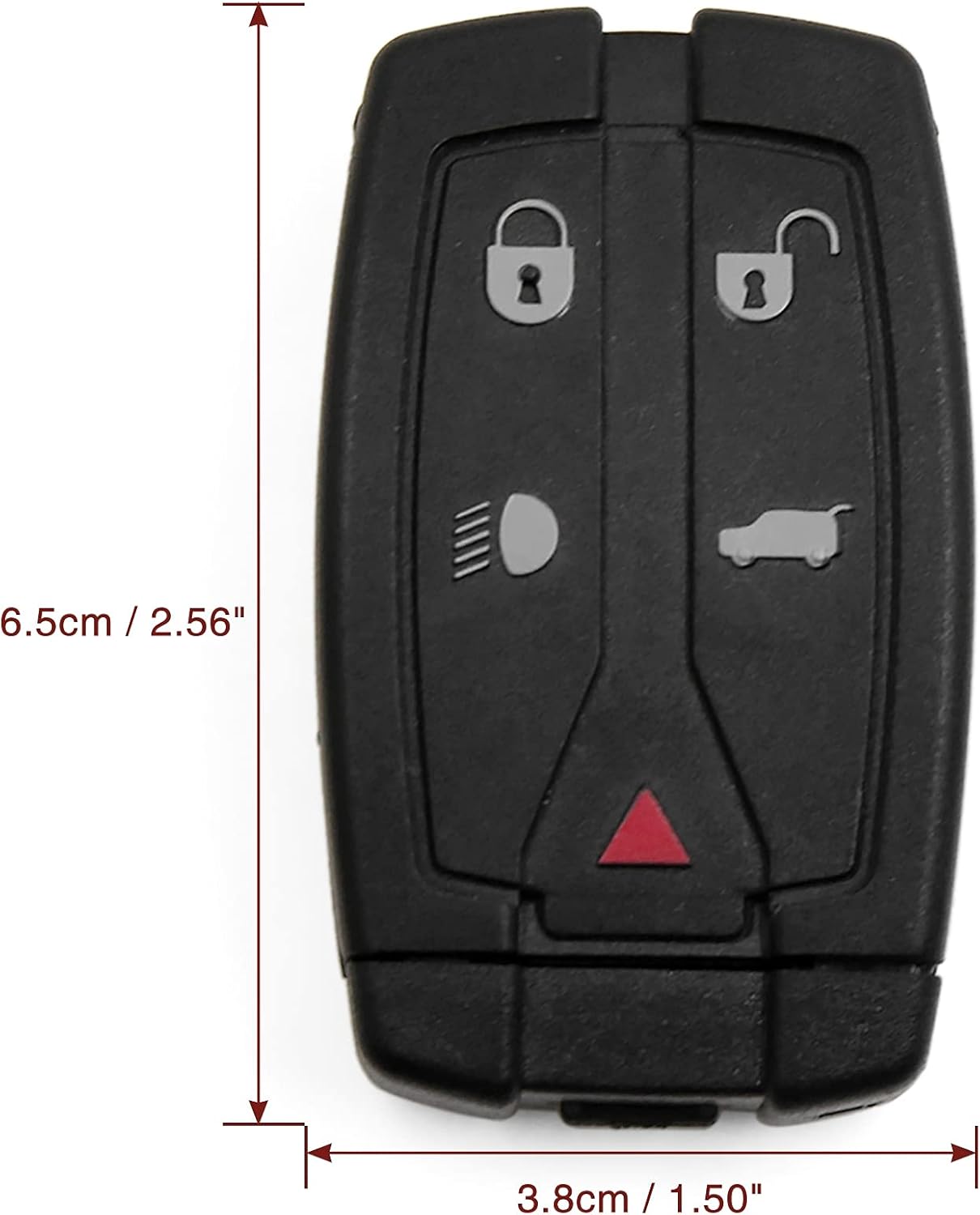 X AUTOHAUX 2 piezas de 5 botones sin cortar, llave de entrada sin llave, control remoto, carcasa para Land para Rover Freelander Discovery 2