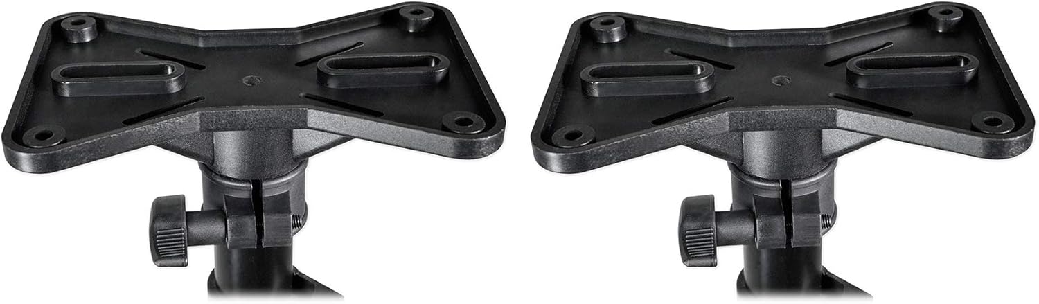 (2) Rockville RVSSA1 Soporte universal de adaptador de altavoz para trípode de montaje de 1.378 in