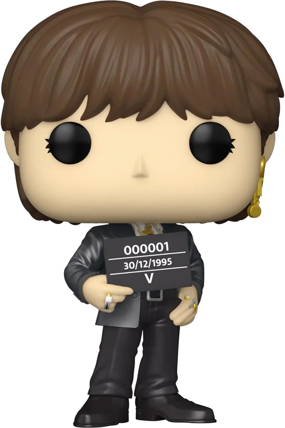 BTS V #284 Facsimile Signed Reprint Laser Autographed Funko POP! Rocks Figurine with Protector Case
