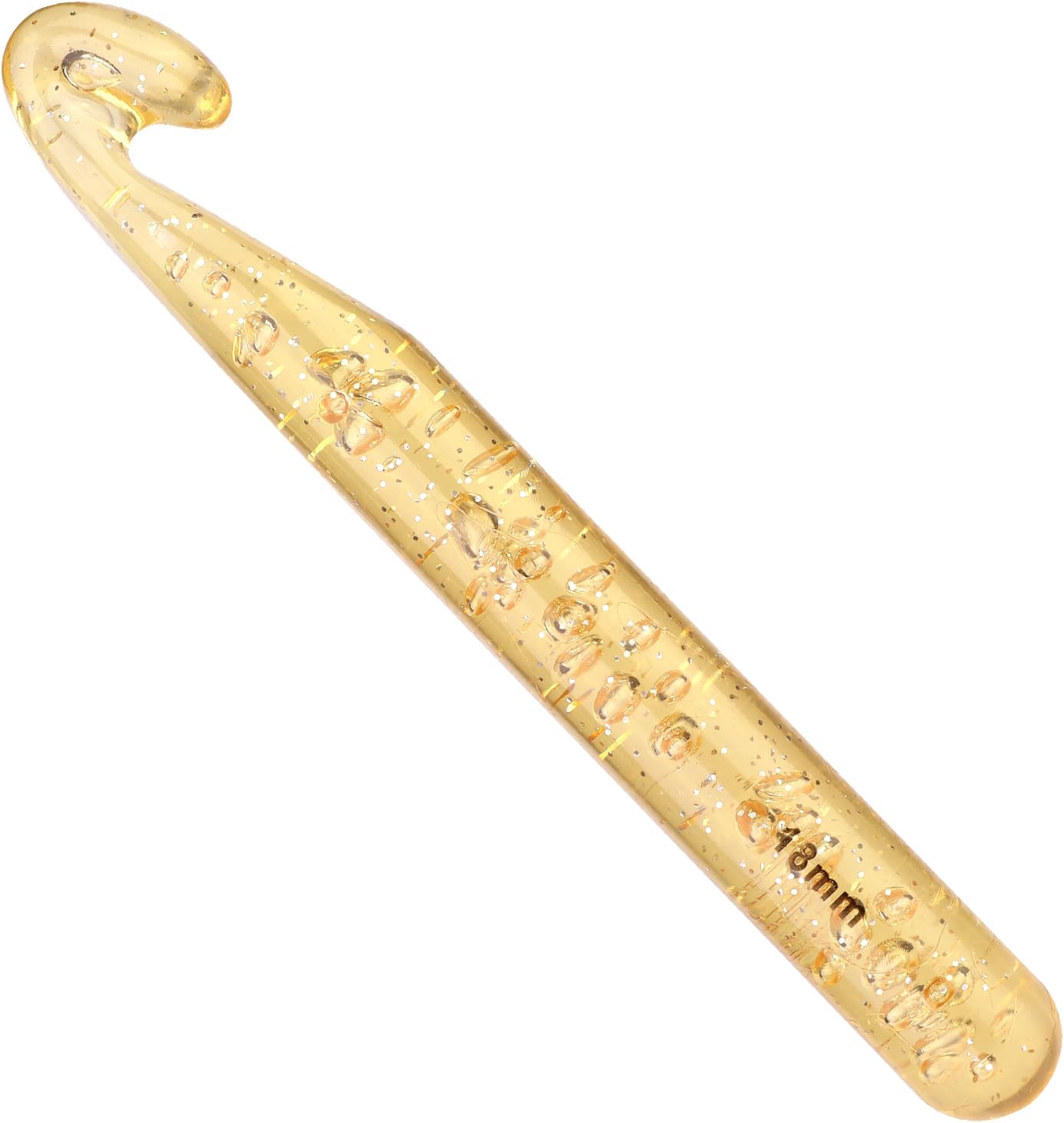 UzecPk Gancho de ganchillo grande de 0.71 pulgadas, ganchos de ganchillo ergonómicos, enorme ganchillo, aguja de ganchillo para principiantes,