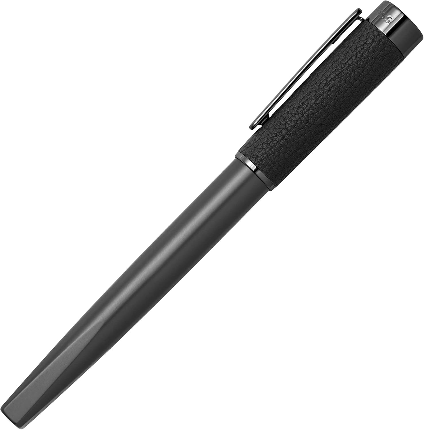 Hugo Boss Pluma estilográfica Corium  Instrumento de escritura para hombres y mujeres  Elegante caja de regalo (negro)