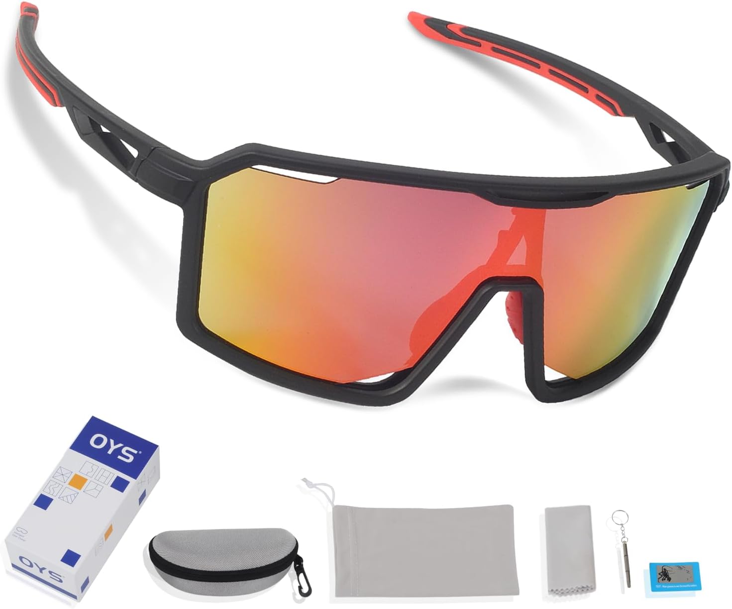 OYS VISION Gafas de sol de ciclismo para hombres y mujeres, deportes al aire libre, correr, ciclismo, pesca, conducción