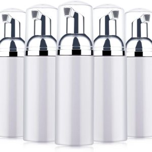 Botella de espuma de 2.0 fl oz, dispensador de jabón para pestañas, botella de viaje, 5 unidades, botella vacía de plástico recargable para jabón de Botella de espuma de 2.0 fl oz, dispensador de jabón para pestañas, botella de viaje, 5 unidades, botella vacía de plástico recargable para jabón de