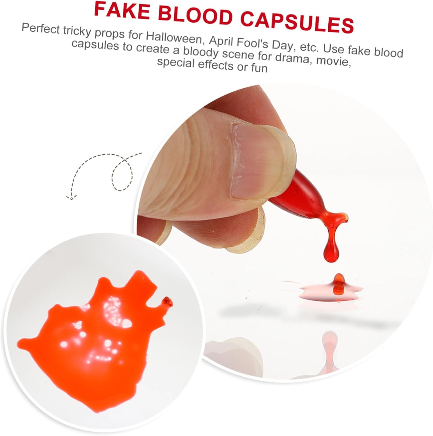 Didiseaon 3 juegos de cápsulas de plasma artificial comestible gelatina fiesta suministros
