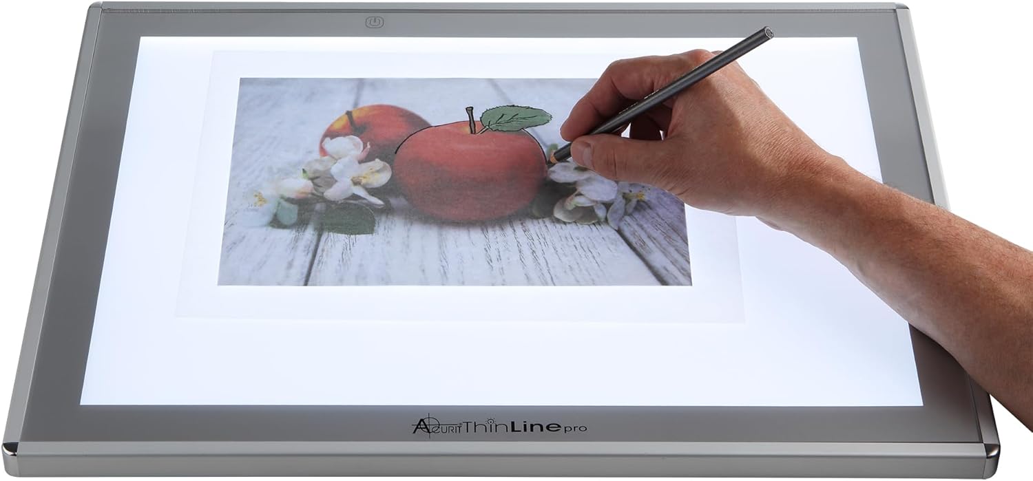Acurit Thin Line – Caja de luz LED de brillo ajustable profesional y tableta de seguimiento – 9 x 12