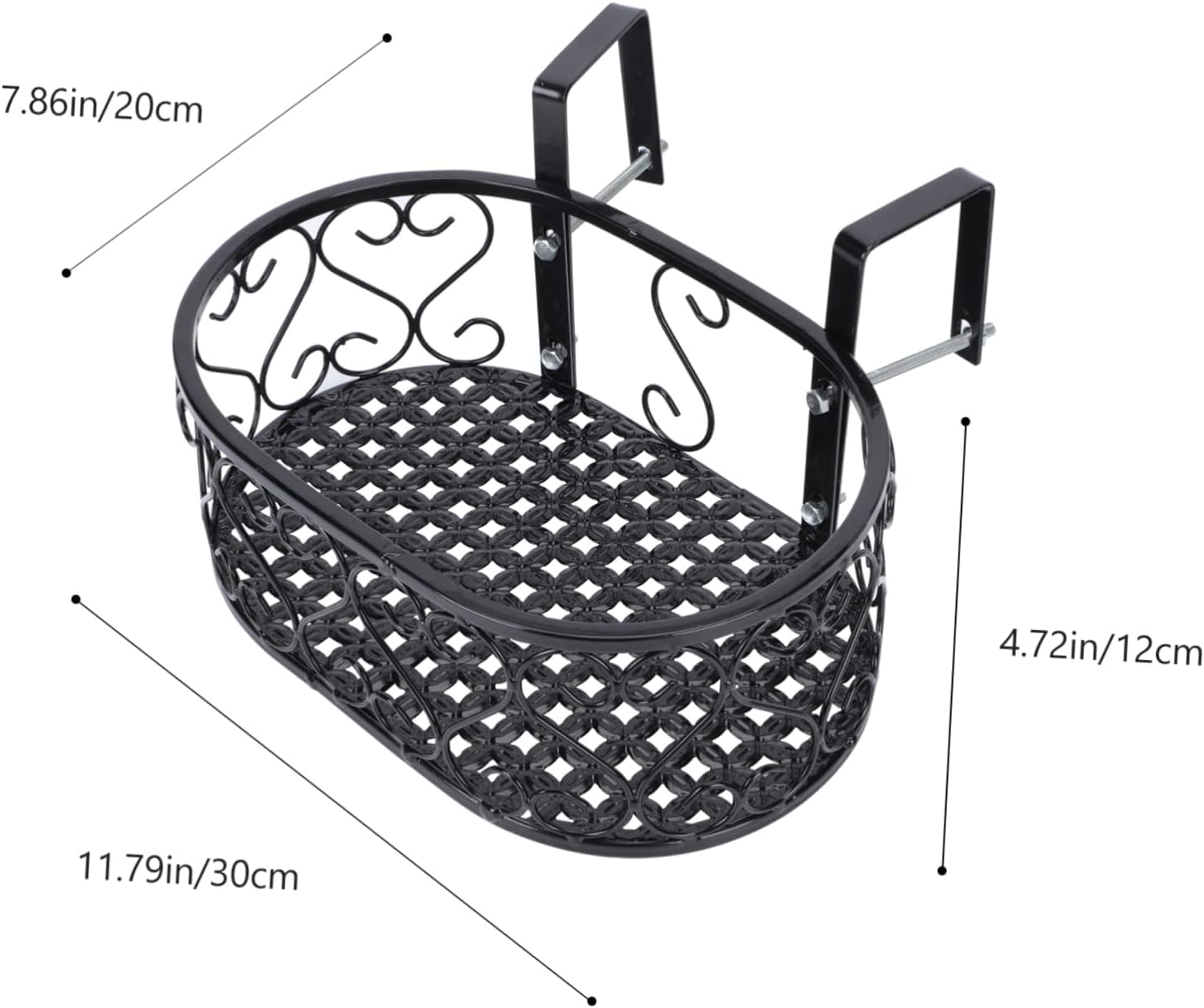 2 cestas para suculentas, macetas con gancho para interiores con soporte, maceta para jardín, para soporte, maceta delicada, maceta para valla al