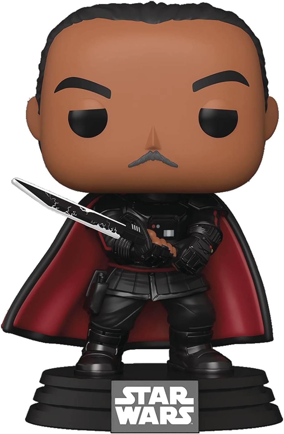 POP Star Wars The Mandalorian – Moff Gideon con Darksaber Funko Pop! Figura de vinilo (paquete con funda protectora compatible con Pop Box),