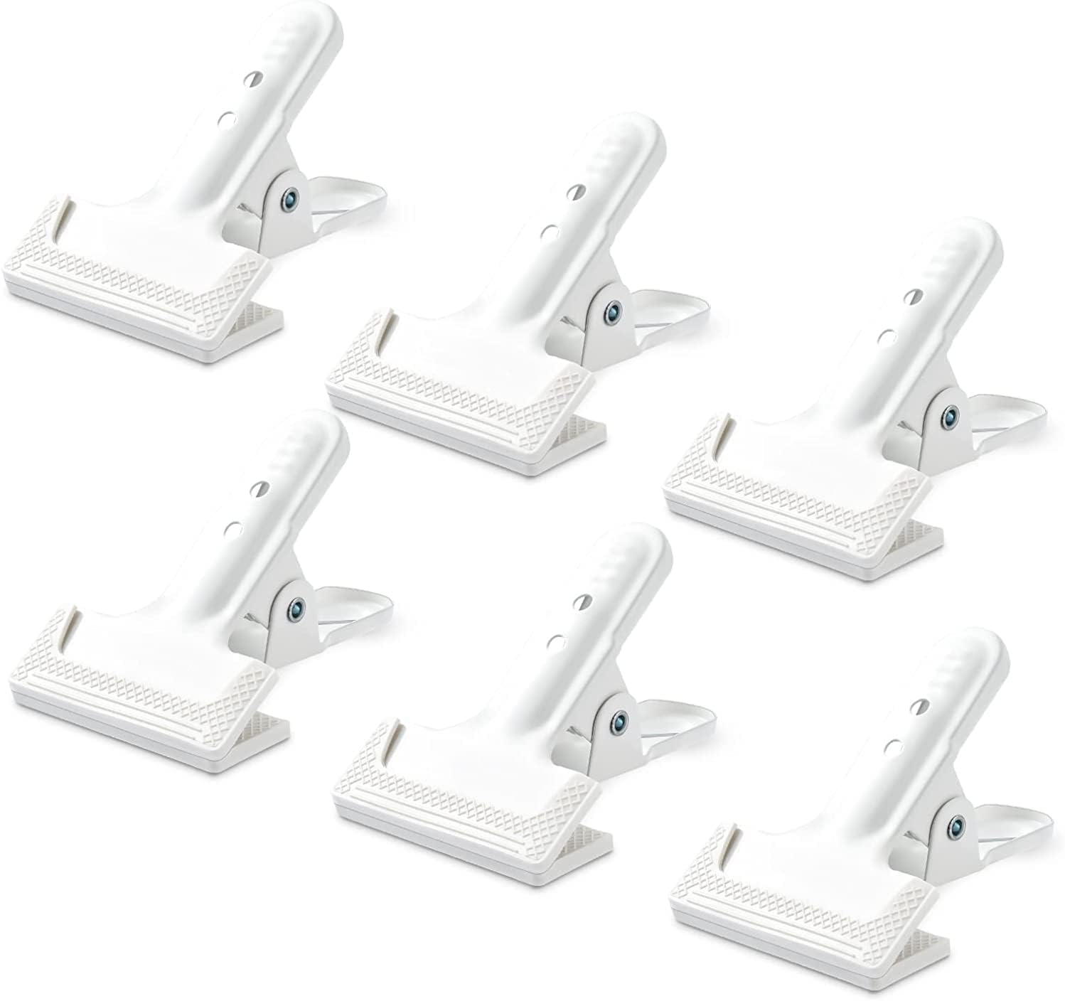 KAGYOKU Abrazaderas de resorte para telón de fondo, paquete de 6 clips grandes y resistentes para telón de fondo de fotografía de 4 pulgadas, para