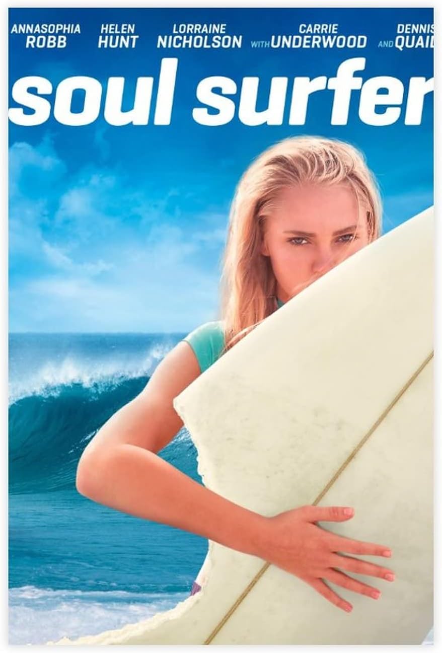Póster de lienzo de película Soul Surfer Decoración de dormitorio Deportes Paisaje Oficina Decoración Regalo Sin marco 12 x 18 pulgadas (11.8×17.7