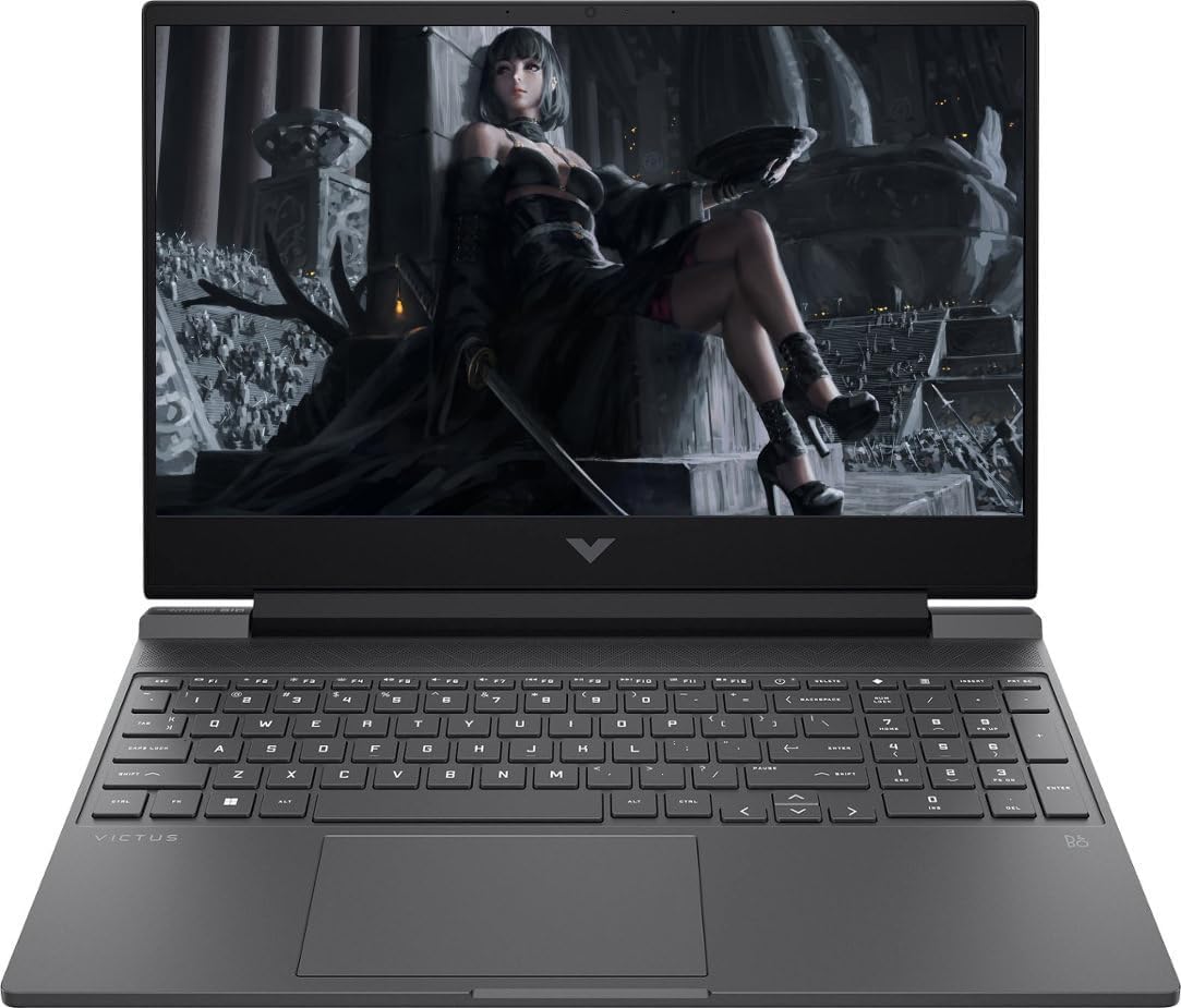 HP Victus – Laptop para juegos de 15.6 pulgadas, pantalla FHD de 144 Hz, procesador AMD Ryzen 5 7535HS, NVIDIA GeForce RTX 2050, 32 GB DDR5 RAM, SSD