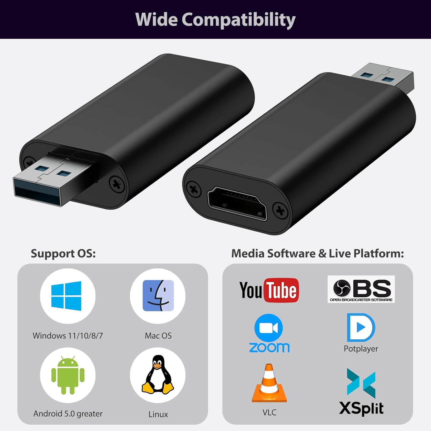 Tarjeta de captura de video 4K HDMI a USB 3.0, tarjeta de enlace de cámara 4K, adaptador de tarjeta de captura de grabación de pantalla para