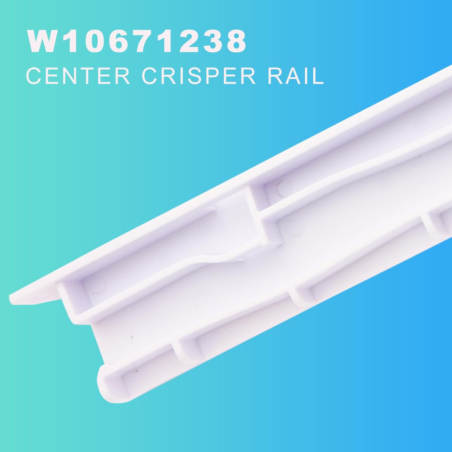 Carril central W10671238 para Whirlpool Kenmore Sears refrigerador cajón de reemplazo WPW10671238