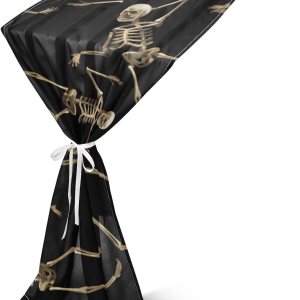 Halloween Dancing Skeletons Table Runner Autumn Table Runner for Dining Table Decor Halloween Table Runner 120 Inches Long Halloween Dancing Skeletons Table Runner Autumn Table Runner for Dining Table Decor Halloween Table Runner 120 Inches Long