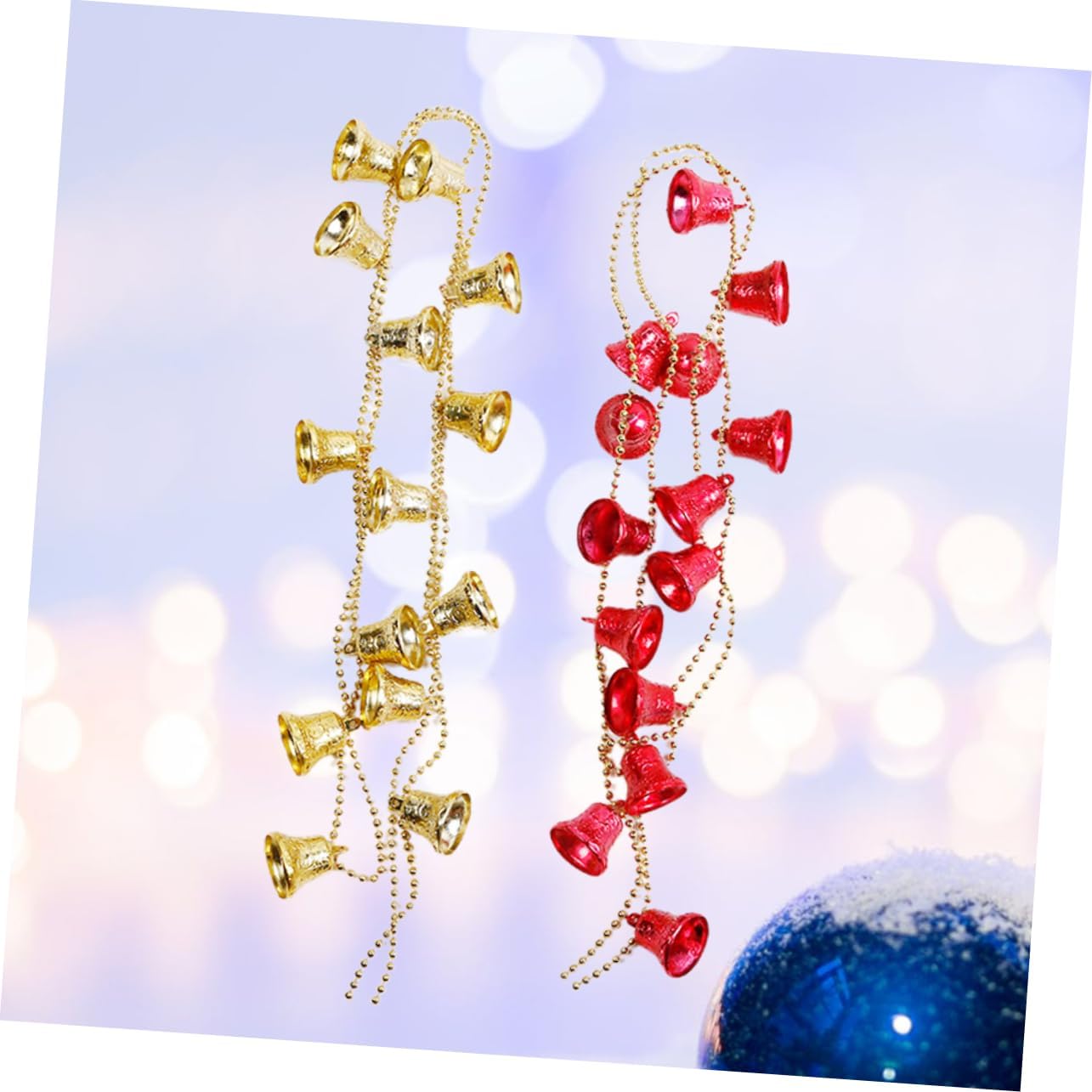 NOLITOY 4 guirnaldas colgantes de Navidad para escaleras, mantel de Navidad, guirnalda colgante de árbol de Navidad, guirnalda decorativa de Navidad