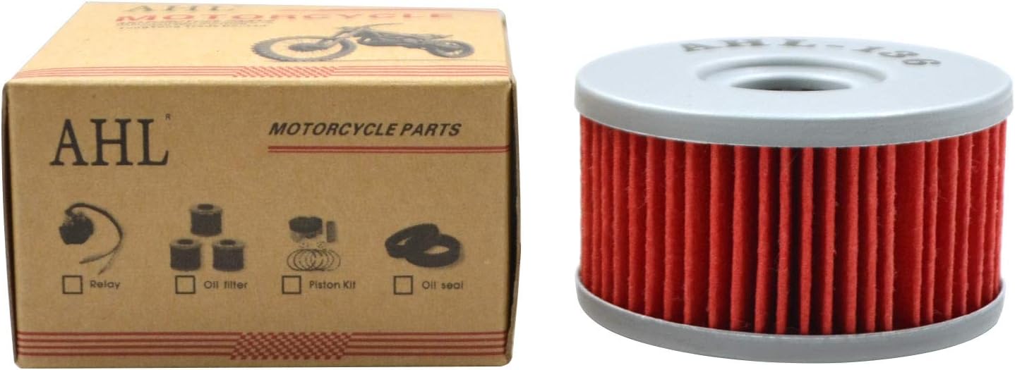 AHL 136 Filtro de aceite para Suzuki GZ250 Marauder 250 1999-2010 GN250 250 1982-2000 DR250 250 1982-1983 1985 SP250 250 1982-1983 1985 250
