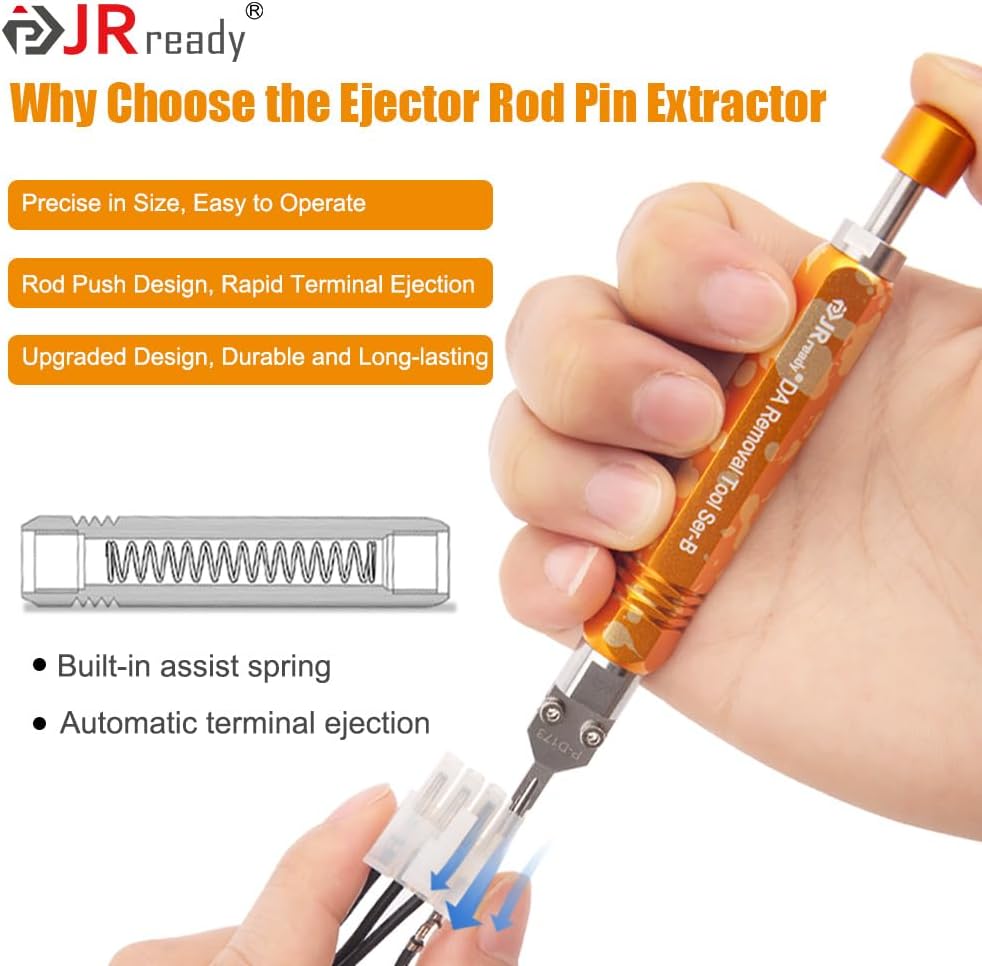 JRready Extractor de pasador de varilla eyectora DAP-D173, herramienta de extracción Mini-Fit Jr (equivalente a Molex 11-03-0044), herramienta de
