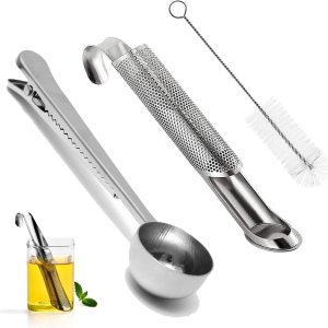 Difusores de té de acero inoxidable para té suelto, hermoso colador de té encendido, remojador de té de hojas sueltas, infusor de té, filtro de té Difusores de té de acero inoxidable para té suelto, hermoso colador de té encendido, remojador de té de hojas sueltas, infusor de té, filtro de té