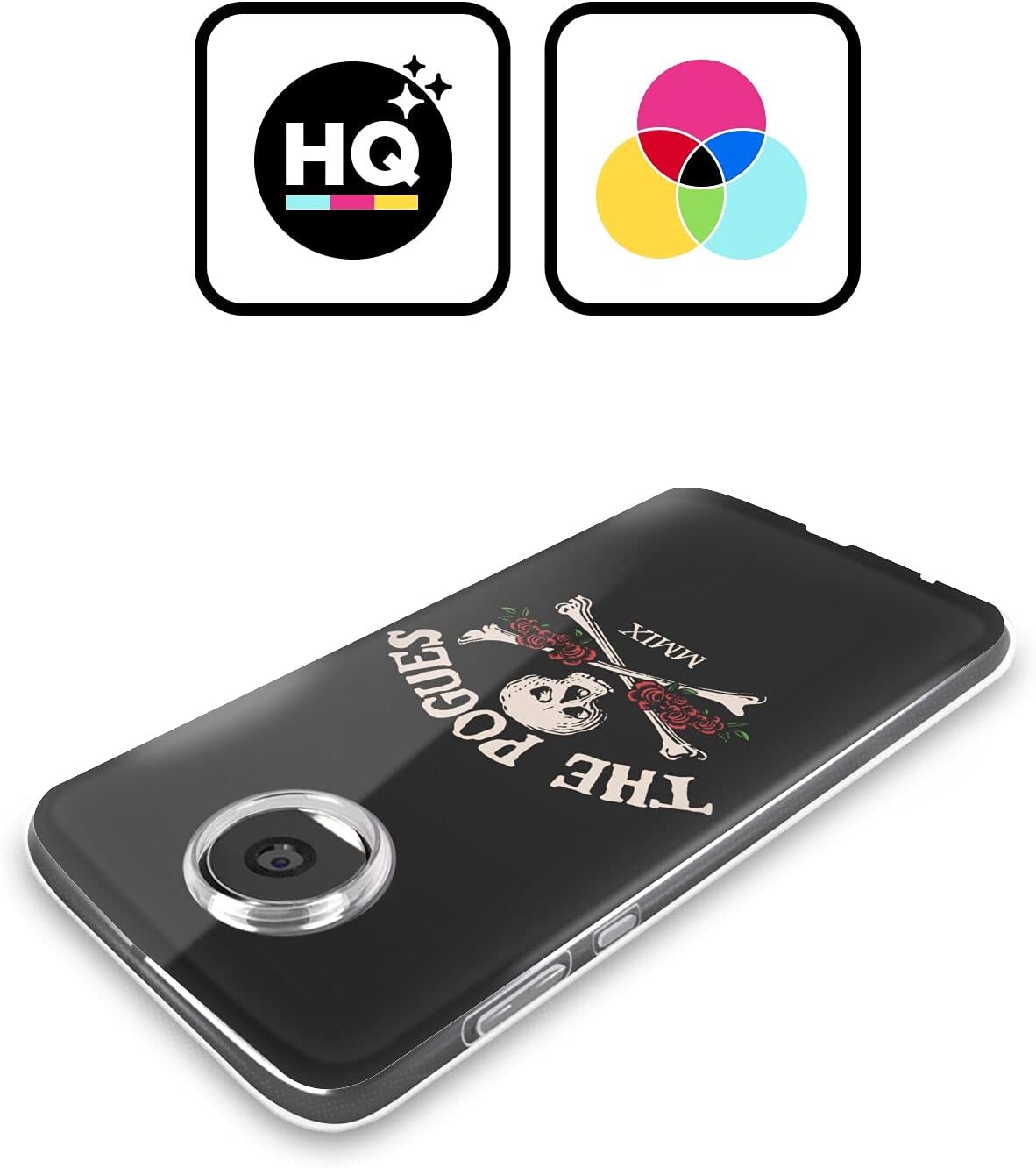 Head Case Designs Officially Licensed The Pogues Skull Graphics Soft Gel Case Compatible with Motorola Moto G41