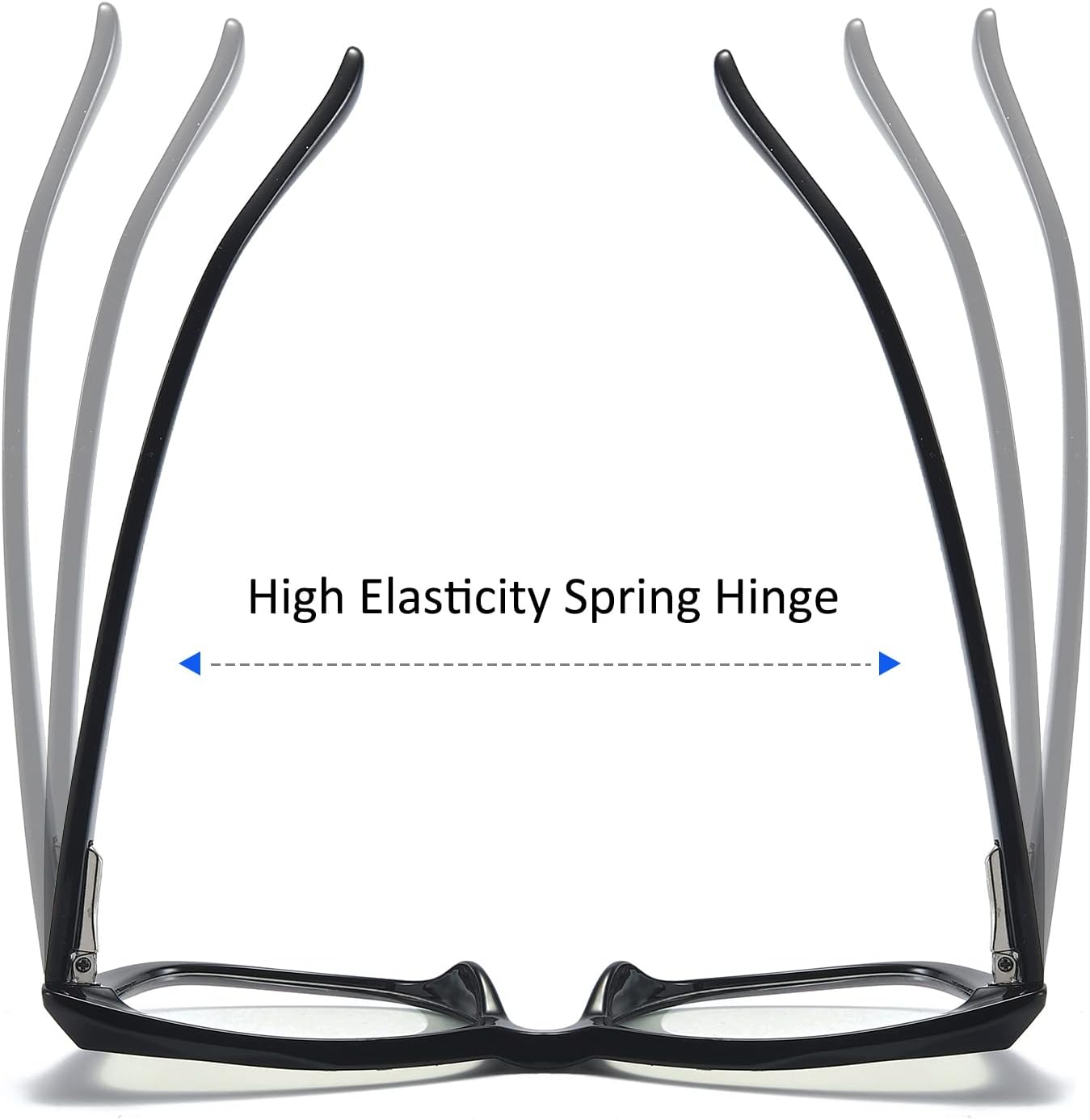 prtcslwd Gafas de lectura para mujer, paquete de 3 lentes de bloqueo de luz azul de gran tamaño con ojo de gato +1.25