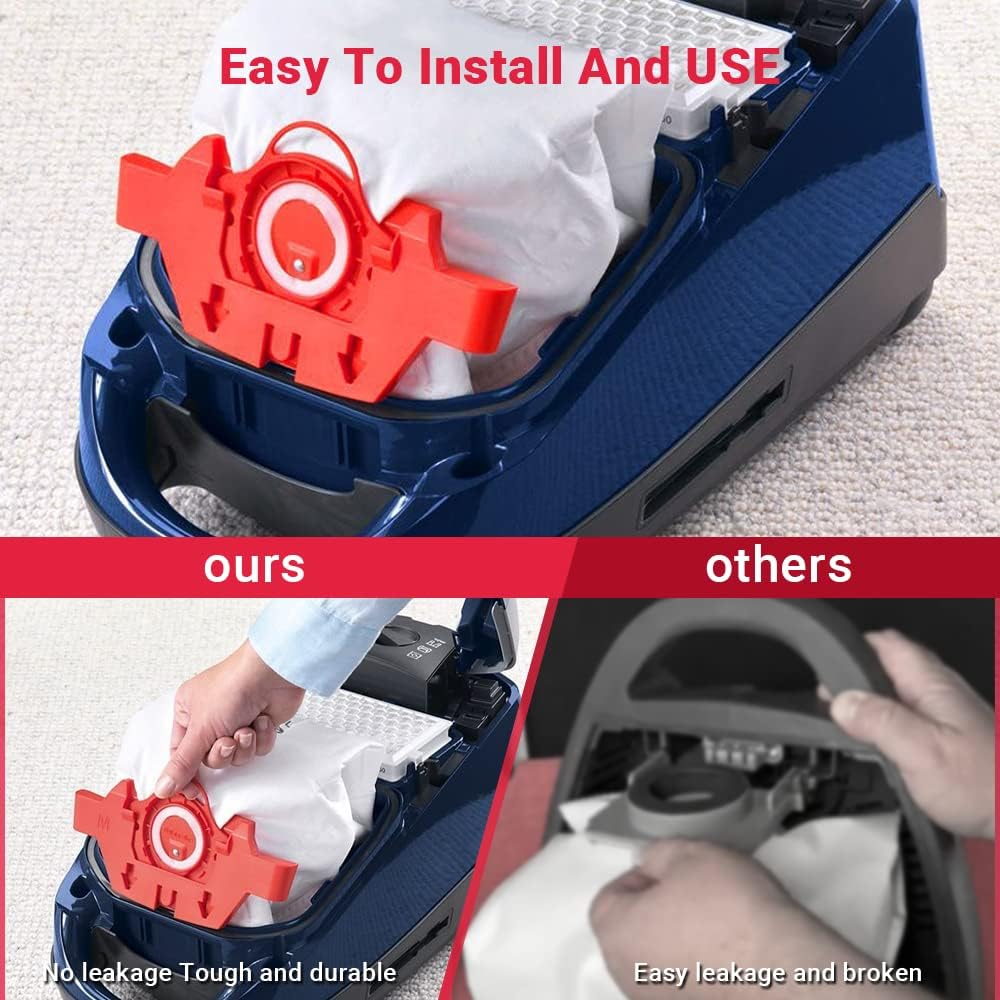 Hongfa Repuesto para bolsas de vacío Miele Compact C1 tipo FJM, 15 paquetes AirClean 3D Efficiency Bolsa de polvo compatible con aspiradora Miele