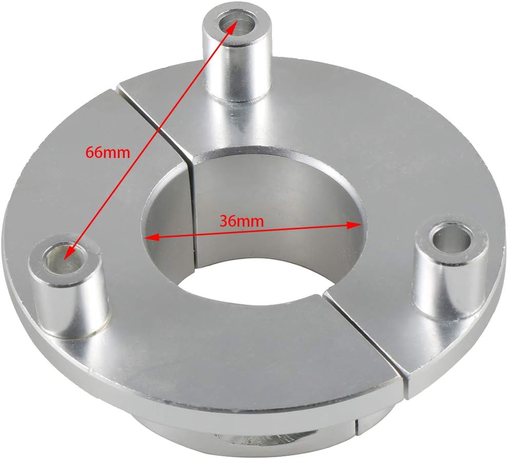 UAUS plata 1.417 in CNC adaptador para 1.5 pulgadas 66cc 80cc motorizado bicicleta bicicleta