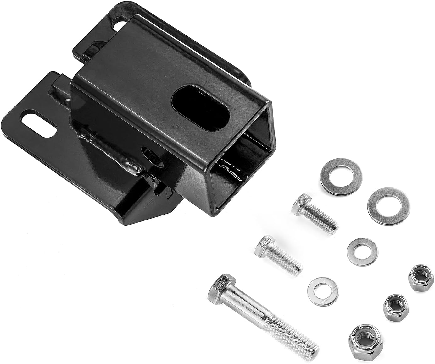 WeiSen Receptor de enganche de remolque trasero de 2 pulgadas compatible con Polaris Sportsman 2005-2023 400 450 500 570 600 700 800 Hawkeye 325 400