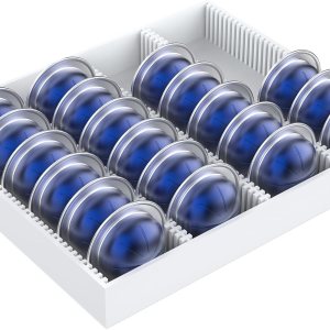 aluobxuy Bandeja de almacenamiento de cápsulas de café, cajón de almacenamiento de cápsulas de café, organizador de cajón con capacidad para 32 aluobxuy Bandeja de almacenamiento de cápsulas de café, cajón de almacenamiento de cápsulas de café, organizador de cajón con capacidad para 32