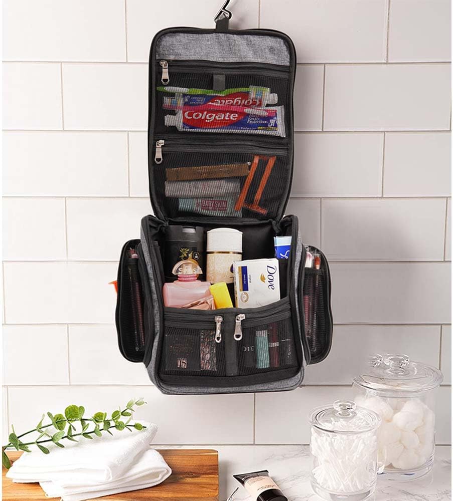 fjackets Neceser para hombres y mujeres con bolsa de maquillaje de viaje – Esenciales de viaje para mujeres – Bolsa de maquillaje, bolsa de