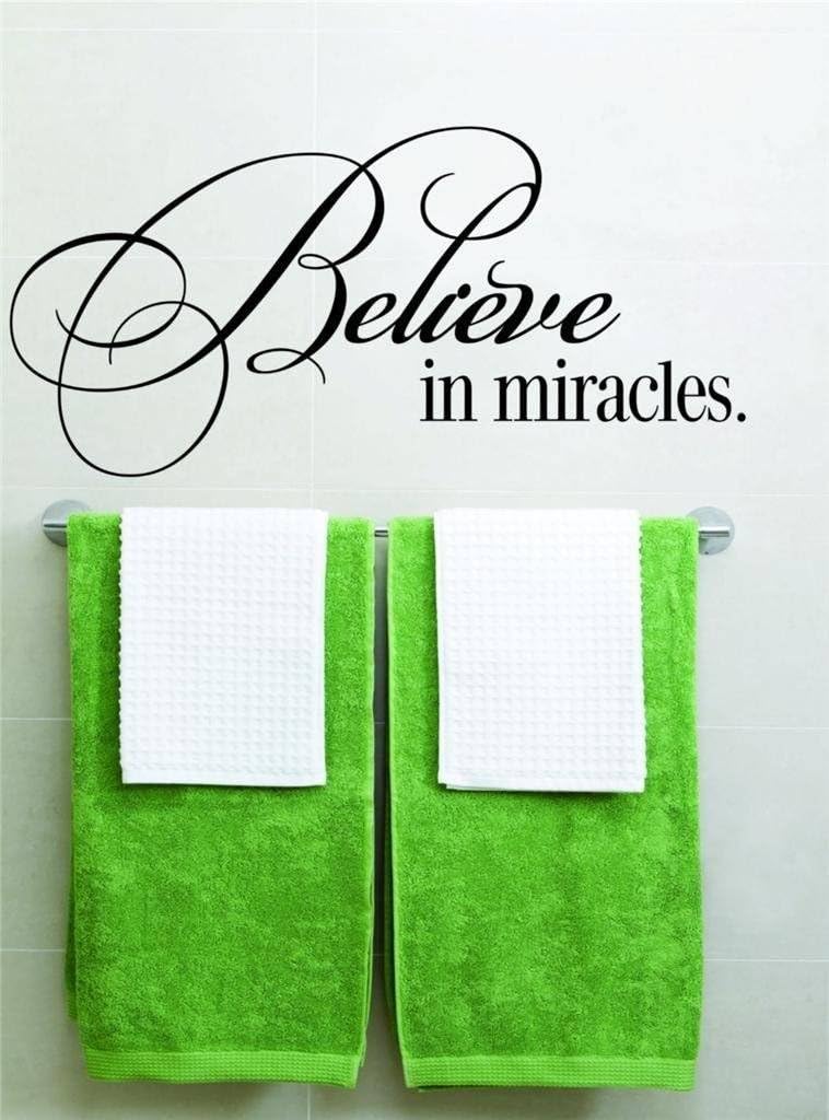 parte superior Venta de calcomaníasprecios Believe in Miracles Picture ArtSalón reducidoHome Decor calcomaníavinilo de paredtamaño 12inches x