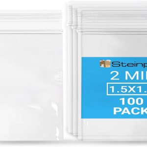 Bolsas de polietileno con cremallera, 1.5 x 1.5 pulgadas, 100 unidades, mini bolsas de plástico transparentes resellables, bolsa con cierre de Bolsas de polietileno con cremallera, 1.5 x 1.5 pulgadas, 100 unidades, mini bolsas de plástico transparentes resellables, bolsa con cierre de