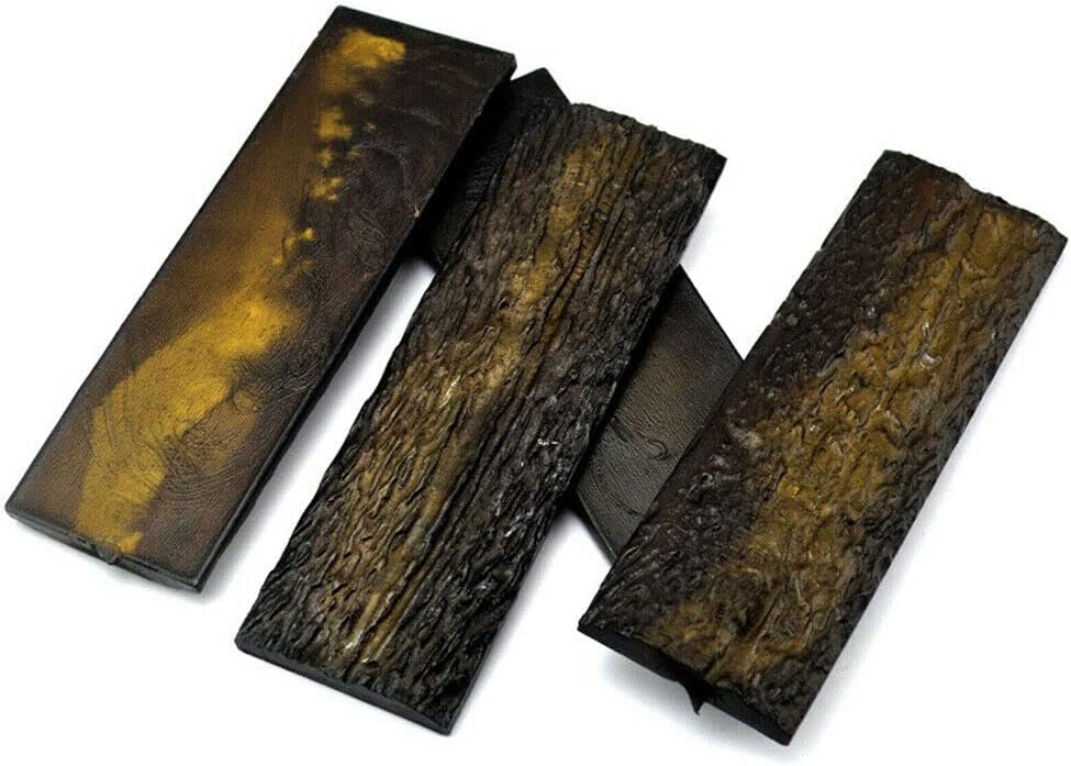 2 piezas de cornamenta de ciervo mango de cuchillo escalas DIY losas de material POM resina espada fabricación nuevo