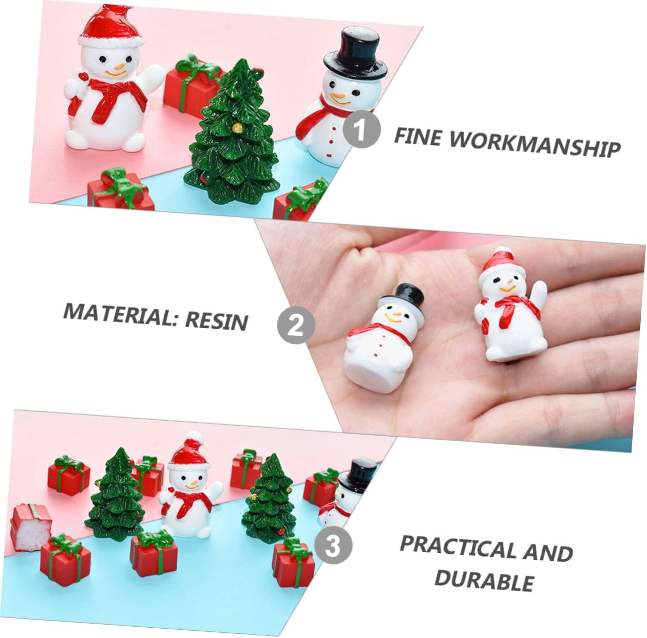 80 piezas de calcetines de decoración pequeños D para fiestas de manualidades con muñeco de nieve surtido de hadas, decoración de colores,