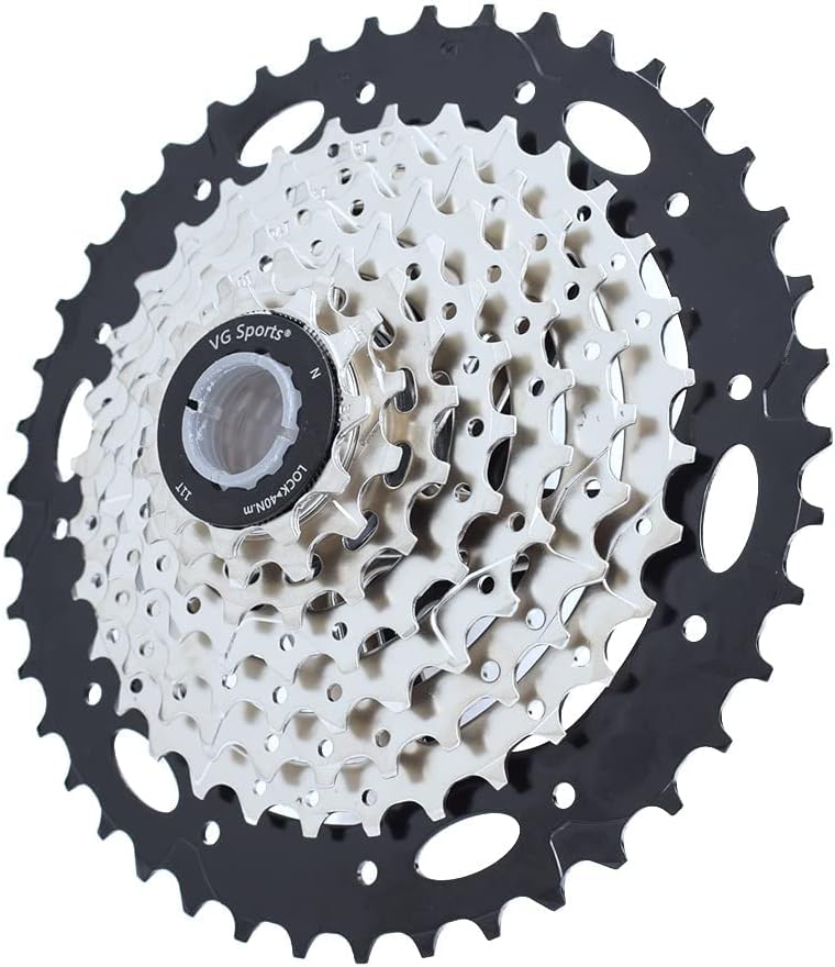 VG SPORTS Casete de 8 velocidades 11-25T11-28T11-32T11-36T11-40T11-42T para casete de bicicleta de carreteraMTB, casete de bicicleta compatible con