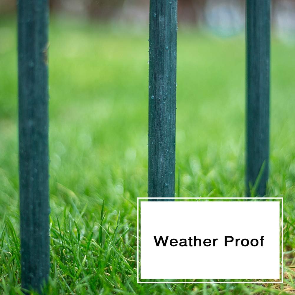 Estacas de jardín de 5 pies para plantas trepadoras, soporte para poste, paquete de 10 palos de plantas inoxidables para postes de valla