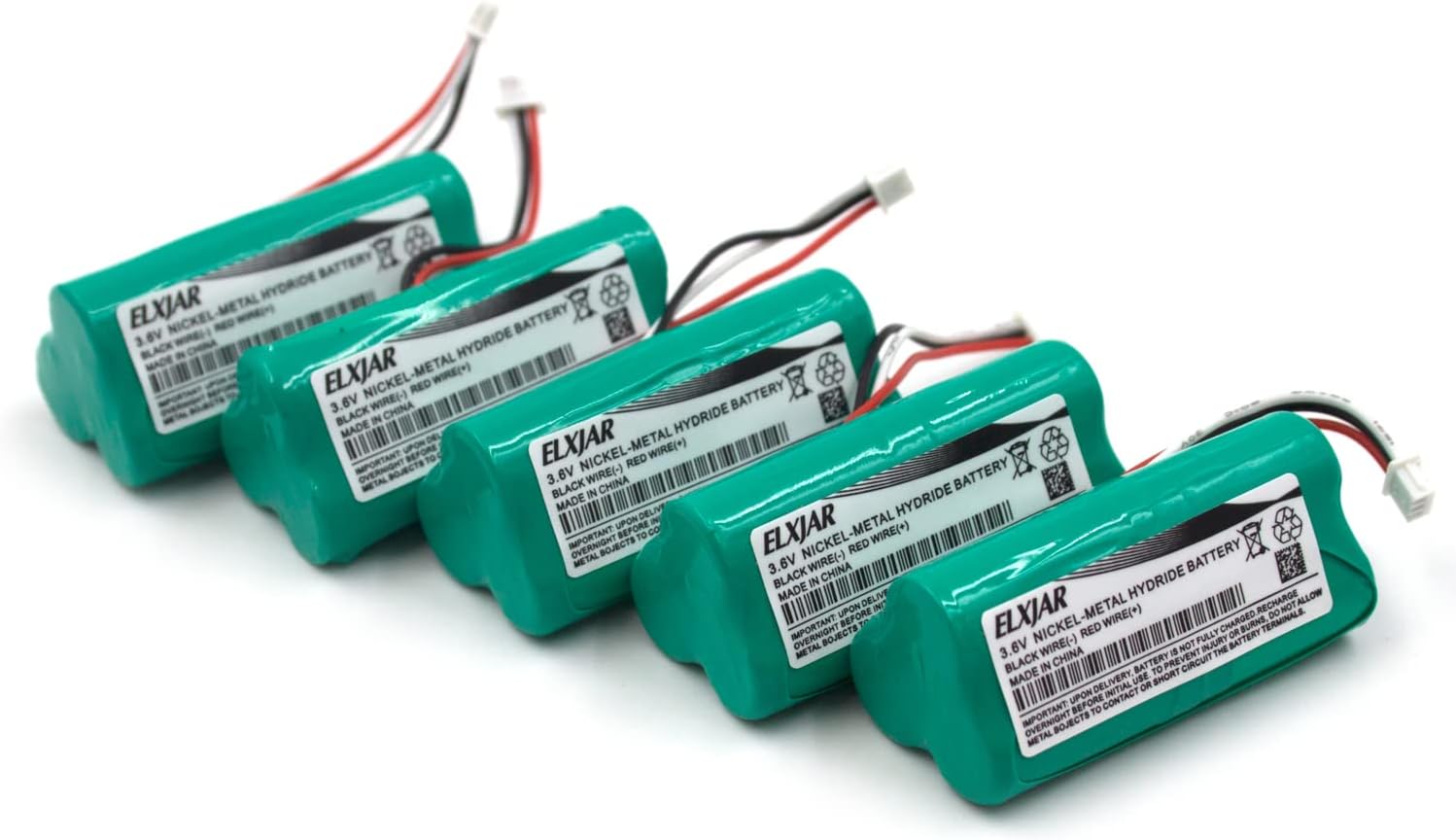 elxjar Paquete de 5 baterías de repuesto de 3.6 V 800 mAh compatibles con escáneres MotorolaSymbol LS-4278 y DS-6878, LS4278-M, DS6878-DL,