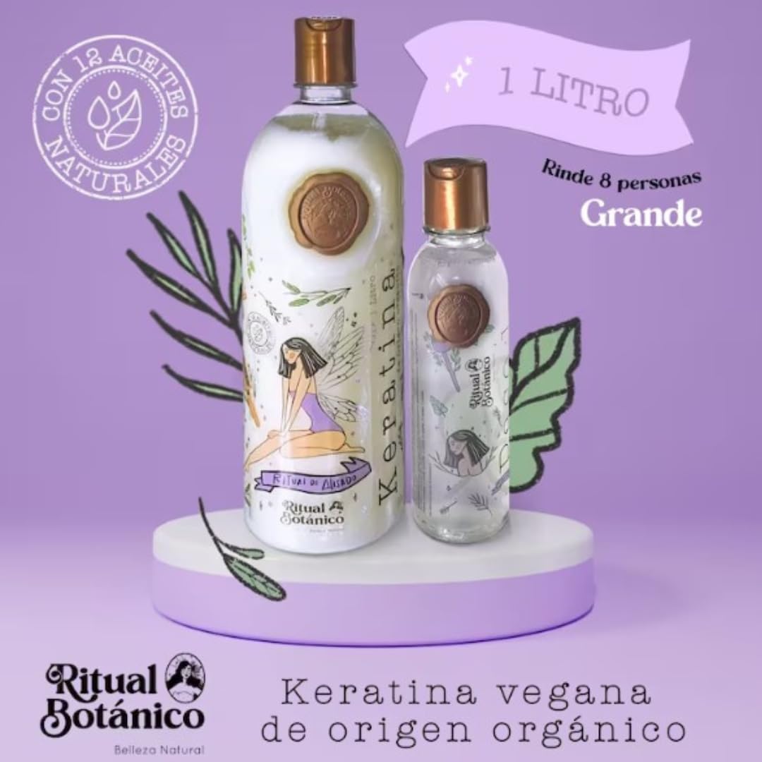 RITUAL BOTANICO Keratina Organica Colombiana – 1 LITRO. Keratina RITUAL BOTANICO Keratina para alisar el pelo con 12 Aceites Naturales y