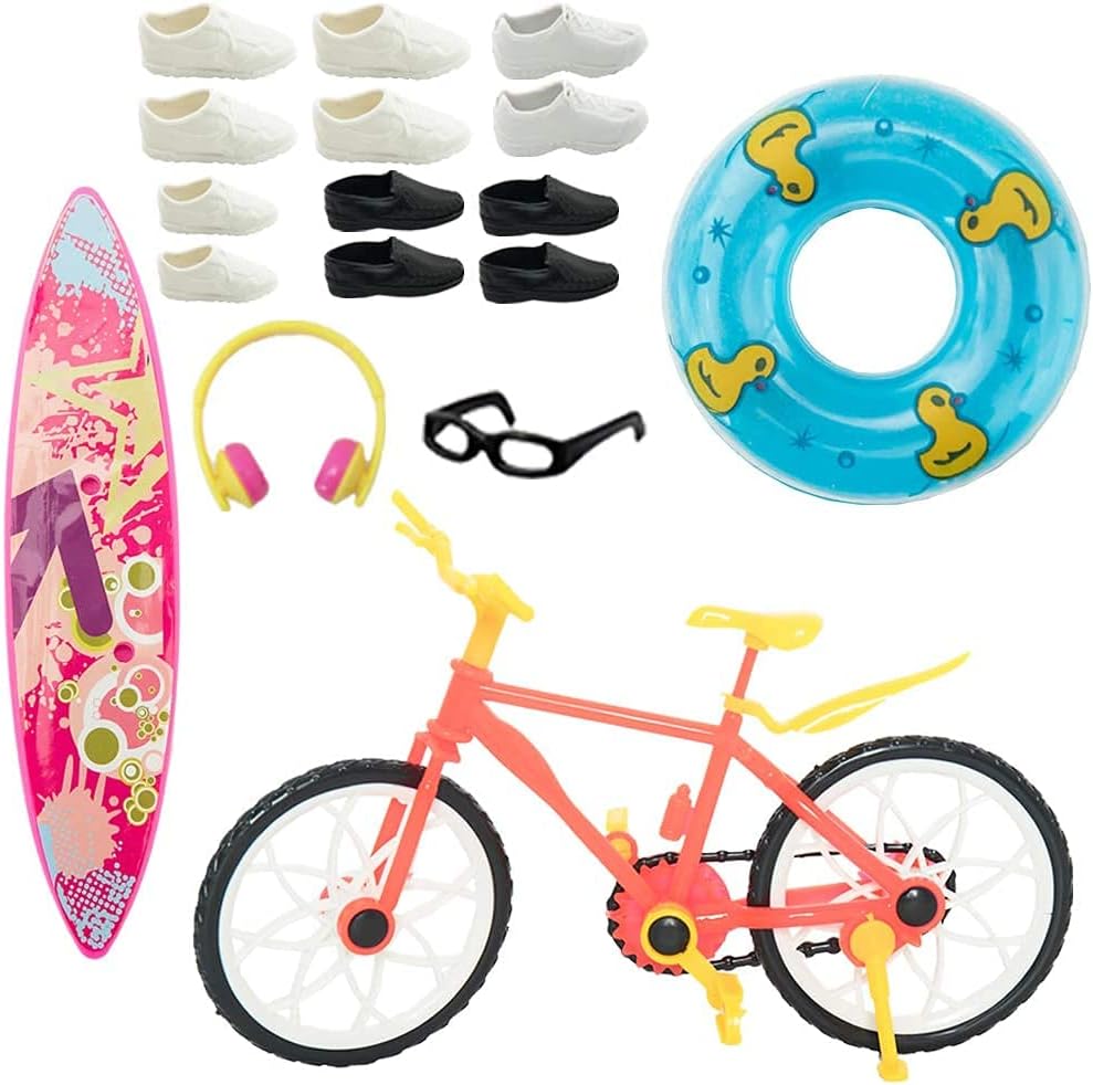SOTOGO 41 piezas de ropa de muñeca y accesorios para muñeca de 12 pulgadas, incluye ropa de muñecaropa casualtrajes de carrerachaqueta, pantalones,