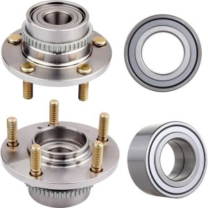 SCITOO 4 unidades de cojinete de rueda delantera y trasera 510034 512267 para Hyundai Tucson 2005-2009, para Kia Sportage 2005-2010 WABS 5 lengüetas SCITOO 4 unidades de cojinete de rueda delantera y trasera 510034 512267 para Hyundai Tucson 2005-2009, para Kia Sportage 2005-2010 WABS 5 lengüetas