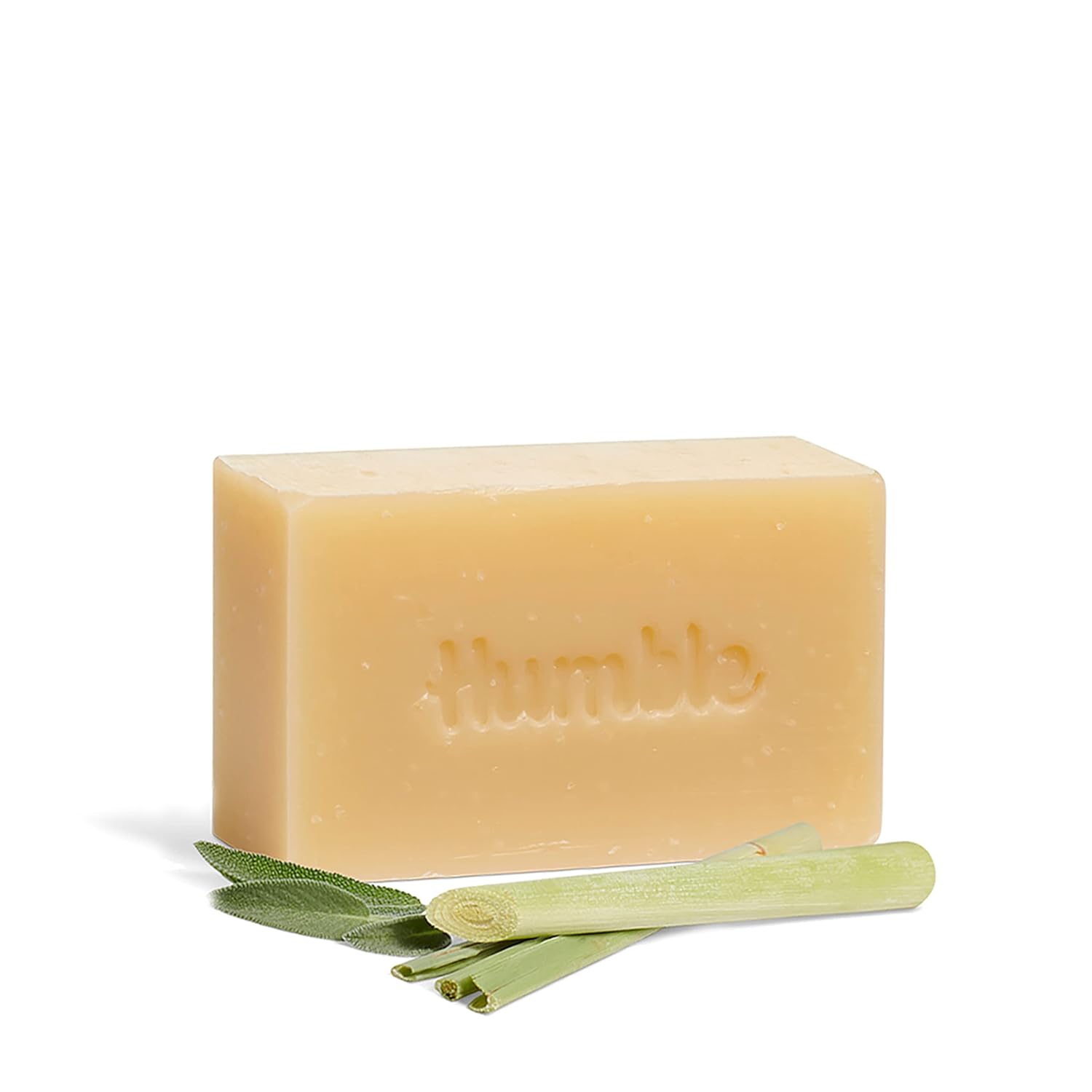 HUMBLE BRANDS – Jabón en barra hecho a mano, barras de jabón orgánico procesado en frío, limpiador hidratante facial y corporal, hierba de limón y