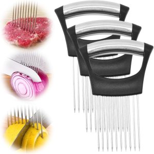 Soporte de cebolla para rebanar, soporte de rodajas de cebolla de acero inoxidable actualizado 2024 cortador de verduras cortador de verduras, Soporte de cebolla para rebanar, soporte de rodajas de cebolla de acero inoxidable actualizado 2024 cortador de verduras cortador de verduras,