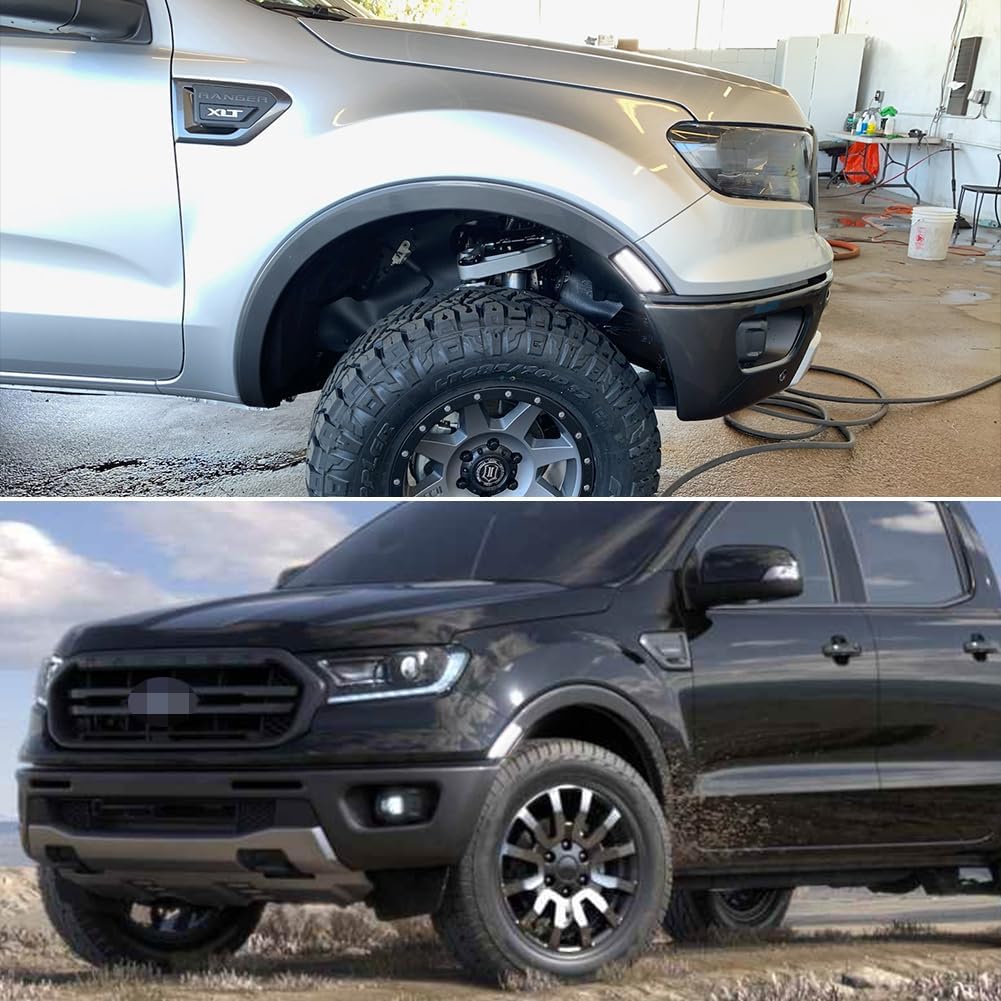 Tonsya Blanco LED para 2019 2020 2021 Ford Ranger Lariat XLT XL guardabarros led delantero parachoques marcador luces de estacionamiento