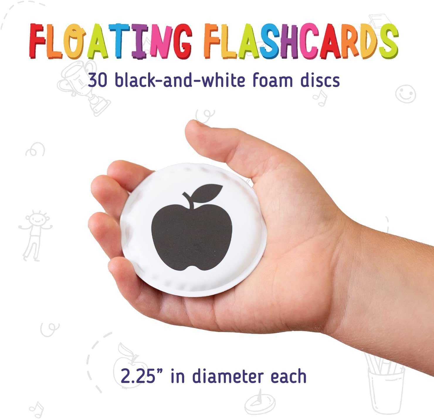 merka Juguetes para bebés de alto contraste para recién nacidos, juguetes de baño sin moho, tarjetas blancas y negras para bebés, juego de 30