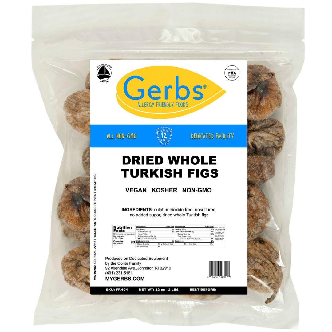 Frutas secas GERBS, Top 14 libres de alergia alimentaria, sin sulfuro, sin conservantes, sin OMG, vegano