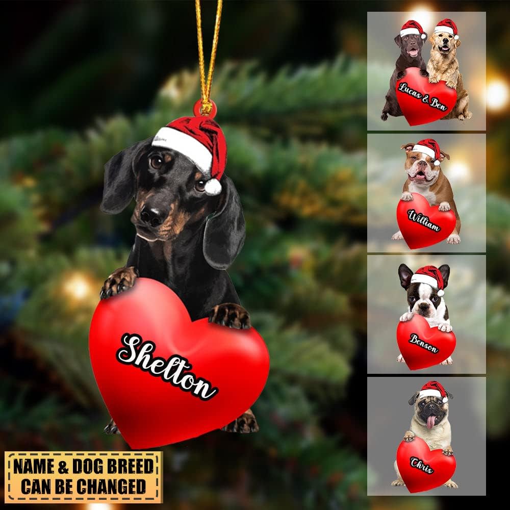 Adorno de Cockapoo, adorno personalizado de razas de perro 3D de 2 capas, adorno personalizado para perro, amante de los perros de Navidad, regalo