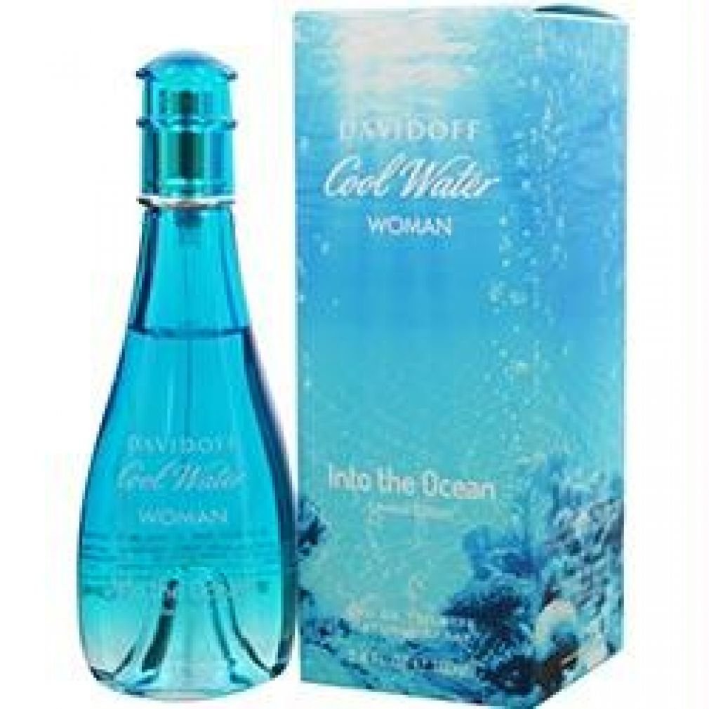 Agua fría en el océano por DAVIDOFF para mujer, 3.4 onzas, Eau De Toilette en espray