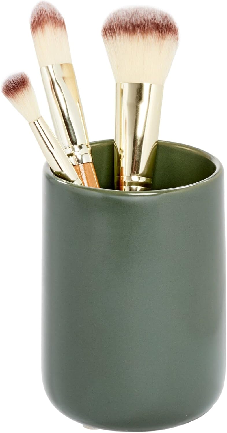 iDesign Ceramic Earth Collection – Vaso con diseño de musgo